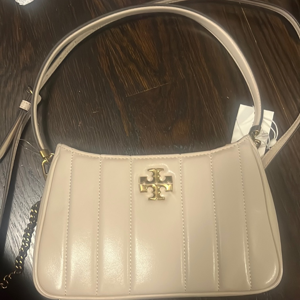 Tory Burch Highly Sought After Kira Mina Bag Brie/Rolled Gold New W Tags